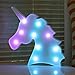 Pooqla Color Changeable Unicorn Marquee Signs Unicorn Party Supplies, Fantasy Themed Wall Decor Desk Table Lamp Gift for Child Kids Baby Girls Bedroom Birthday (Unicorn Head - Colorful)