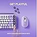 Logitech POP Keys Mechanical Wireless Keyboard with Customizable Emoji Keys, Durable Compact Design, Bluetooth or USB Connectivity, Multi-Device, OS Compatible - Cosmos