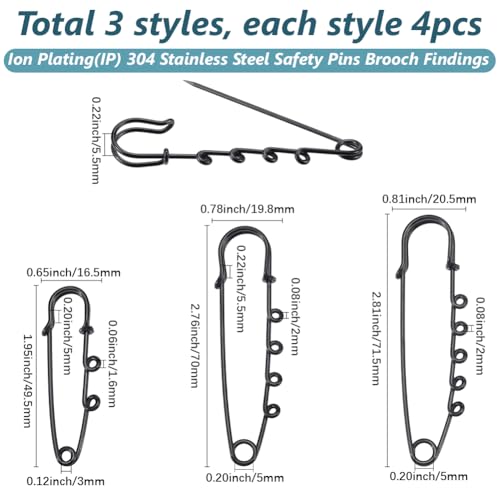 Épingles à nourrice robustes SUNNYCLUE pour ne plus abîmer vos couvertures - 3