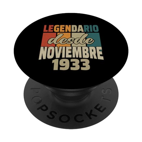 Legendario Desde Noviembre 1933 - Cumpleaños 91 Años PopSockets PopGrip Intercambiable