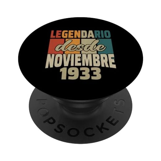 Legendario Desde Noviembre 1933 - Cumpleaños 91 Años PopSockets PopGrip Intercambiable