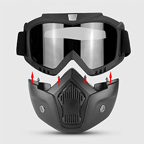 Máscara tática Máscara de proteção ajustável Face Face Airsoft Máscara Airsoft e Kit de óculos de ne