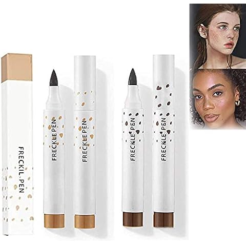 FLIPNEX freckle pen Light Brown/Dark Brown freckle pen for face quick dry freckle pen makeup mole freckle pen 2.5ml faux freckle pen colourpop freckle pen freckle pen henna waterproof long lasting (Light Brown) Cover