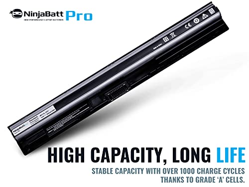 Ninjabatt Pro Battery M5Y1K For Dell Inspiron 14 15 17 5000 3000 Series 5558 5555 5755 5559 3558 3451 3551 5758 5758 5551 5755 5458 Wkrj2 Hd4J0 Gxvj3 07G07 6Yfvw K185W - Premium Cells [2600Mah/38Wh] #TOP2