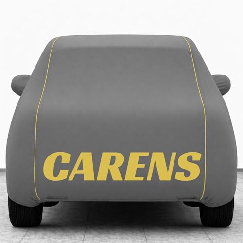 Image of Kings of Cover New Grey 100% Waterproof Carens Car Cover | Polyester Car Body Cover for Rain & Sun | UV Protection, Dustproof, Scratch Resistant, Windproof, Heat Resistant, Custom Fit