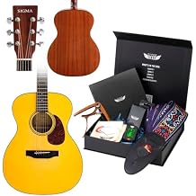 SIGMA 40 OOO Acoustic Guitar + Stage Rocker Guitar Accessories Gift Box