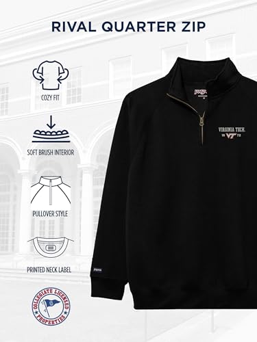 Image of JanSport Unisex Adult NCAA Officially Licensed Rival Long Sleeve Stand-Up Collar Quarter Zip Sweatshirt