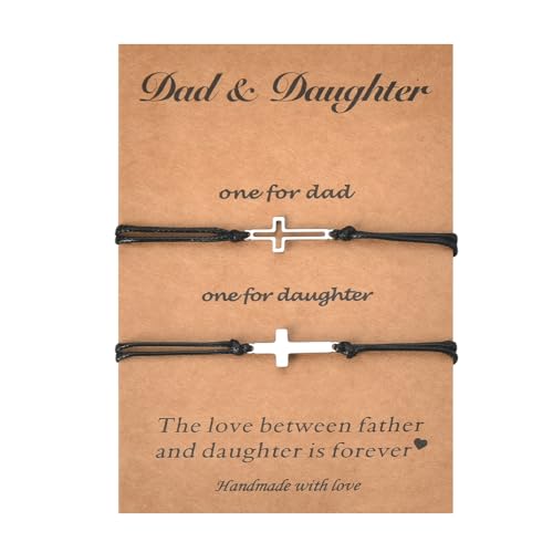 Image of Mother Dad Mommy Matching Bracelets Gifts for Women Mom Dad Fathers Mothers Day Gifts for Father Mom Birthday Christmas Gifts