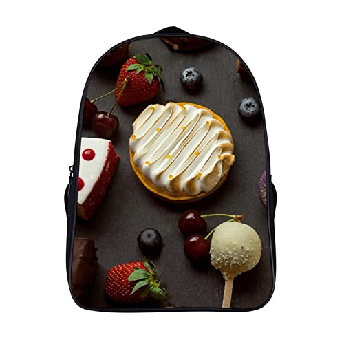 Sac à dos d'école pour enfants dessert cool bookbag et grands sacs d'école ados 3D