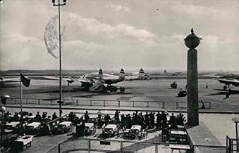 Main Airport Frankfurt, Germany Original Antique Postcard 1965