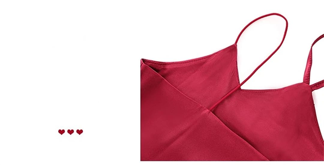 Canotte da donna senza maniche Halter Seta allentato Satin Tops