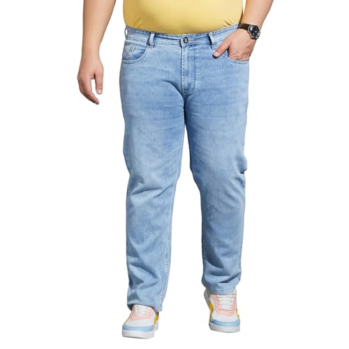 Image of Bigbanana Plus Size Men's Regular Fit Light Wash Jeans