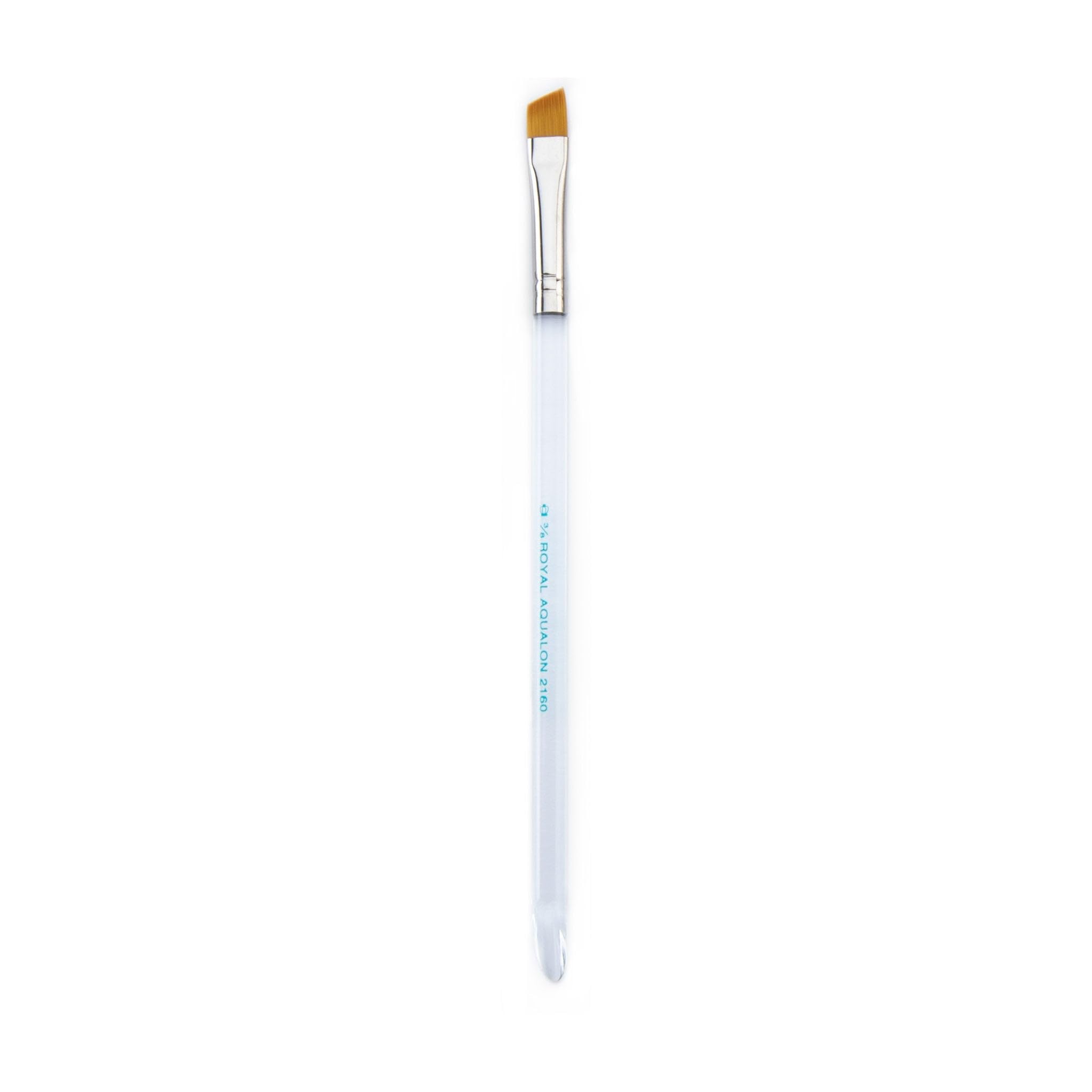 Royal & Langnickel R2160-3/8 Taklon Watercolor and Acrylic Brush Angular 3/8