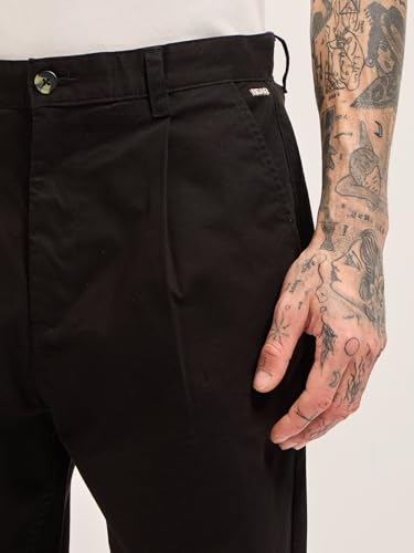Image of THE BEAR HOUSE Men's Cotton Solid Cropped Carrrot Fit Chinos