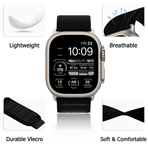 Image of ONFNZ 10 Pack Sport Bands Compatible With Apple Watch Ultra Band for Women Men, Trail Loop+ Ocean Loop+ Alpine Loop Adjustment Replacement Straps for IWatch Ultra Band 49mm