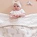 Gunnaicat Baby Soft Muslin Thick Blanket Cotton and Dotted Backing Double Layer Receiving Blanket 40
