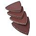 40pcs 80mm Triangle Sandpaper for Oscillating Multi Tool, 60/120/180/240 Grit Aluminum Oxide Sanding Discs, Fits 3.2 Inch Triangle Sanding Pads