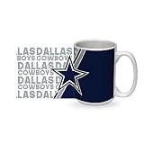 Rico Industries NFL Football Dallas Cowboys 15 oz White Ceramic Mug