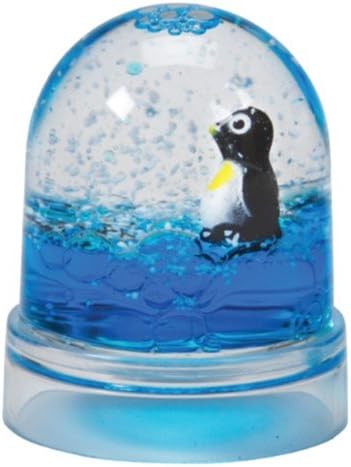 WARM FUZZY Toys (1) Penguin Snow Globe - Liquid Snow Dome with Penguin Figurine - Plastic Snow Globe - Collectible Novelty Ornament for Home Decor, Birthdays,Christmas, and Granddaughter Gifts