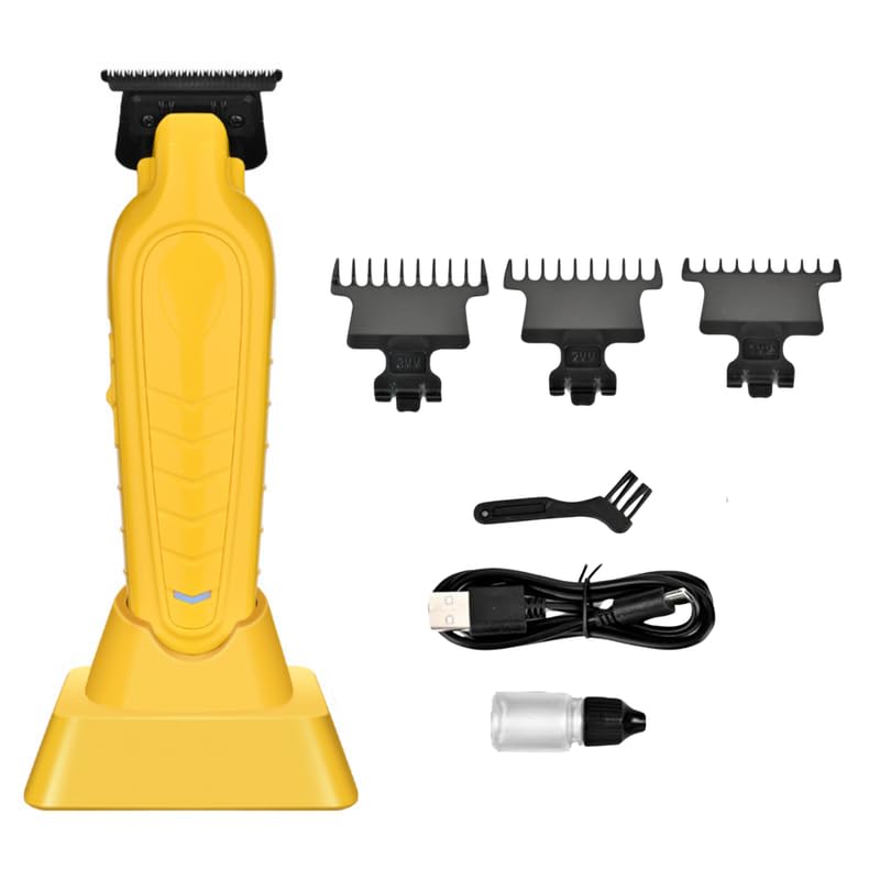 Image of WMARK NG-339 Premium Salon Series 0 Gapped 7000 RPM Outlining for Barbers 0mm balding Shape up Stainless steel DLC fix & Ceramic moving Blade 1200mAh Battery USB Charging & Stand 180-Min, Model 8