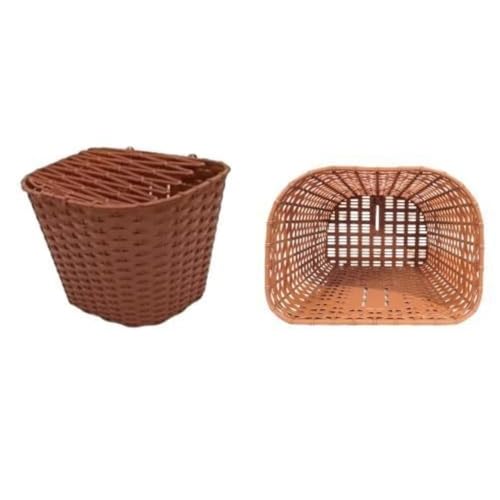 Cesto Frontal de Rattan Plástico para Bicicletas