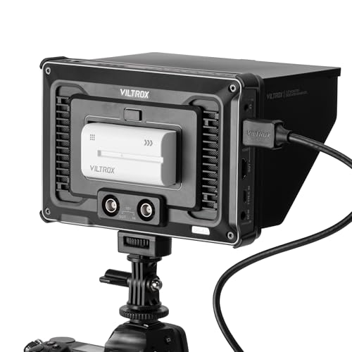 VILTROX 7インチ カメラ フィールドモニター SDIモニター タッチスクリーン ビデオカメラ 外部モニター 4K HDMI 出入力 3D LUT RGB波形 サンシェードフードとバッテリー 付き DC-L2
