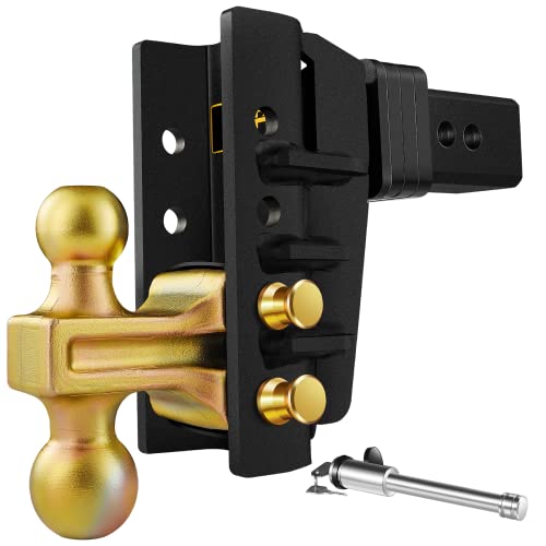 Xpe Trailer Hitch,6 Inch Adjustable Drop Hitch,Fits 2 Inch Receiver, 25,000 Lbs Gtw - Tow Hitch For Heavy Duty Truck, Manic Beast, Solid Truck Hitch,Ultra Silent Adjustable Trailer Hitch X-652006 #TOP30