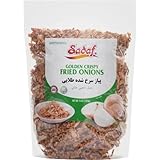 Sadaf Crispy Fried Onions - Golden Fried Onions for Cooking and Food Enhancing - Gourmet - Kosher - 16 Oz Bag