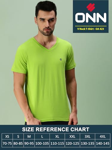Image of ONN Men's Regular Fit Half Sleeve V Neck T-Shirt
