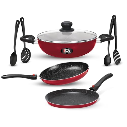 Milton Pro Cook Kitchen Jewel Set of 7 Non Stick Cookware | Induc...