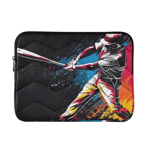 Funda para portátil beisbolista 13-14 pulgadas impermeable