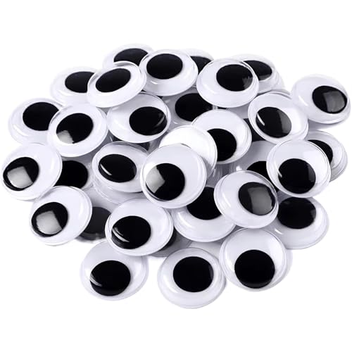 Olhinhos Móveis Autoadesivos com Tamanhos 8mm, 10mm e 15mm, Escolha o tamanho desejado. Pacote com 2