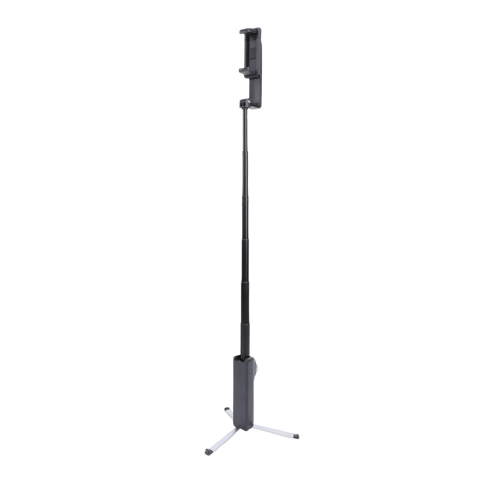 Diydeg Selfie Stick, Pocket Travel Tripod with 360 Dual Axis Rotation and Retractable Design Extends to 26.77in, Compatible with 4-7 inch iOS Phones (Black)