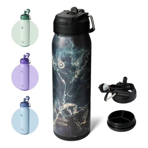 BOTTLE BOTTLE Insulated Water Bottle with Straw Cover