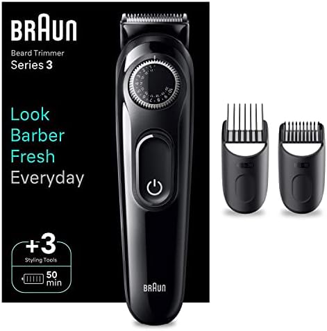 Braun Series 3 4210201447733 Trymer do Brody, Czarny/Szary, 40 długości