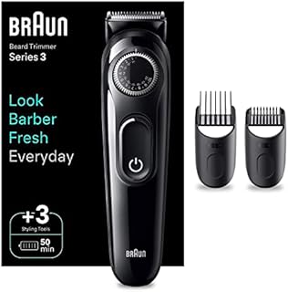 Braun Series 3 4210201447733 Trymer do Brody, Czarny/Szary, 40 długości