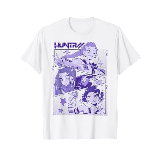 Kpop Demon Hunters Halloween Huntrix Cute Manhwa Panels T-Shirt