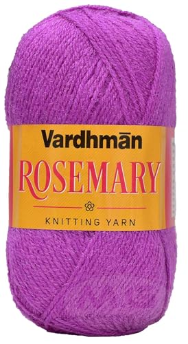 Image of M.G ENTERPRISE Rosemary Purple 100 GMS Wool Ball Hand Knitting Wool /Art Craft Soft Fingering Crochet Hook Yarn, Needle Knitting Yarn Thread Dyed-DO Art-FII