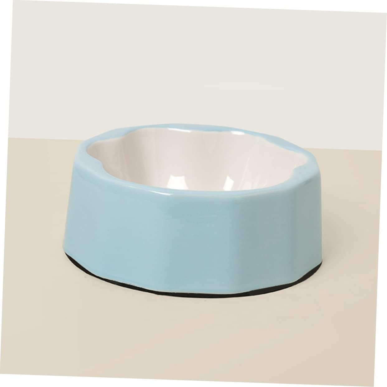 GALPADA Dog Cat Feeder Bowl Ceramic Pet Bowl Elevated Tilted Design Cat Food Pet Water Supply