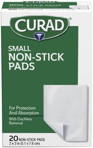 Curad Non-Stick Pads, 2 x 3-Inch, 20 Count - CUR47396RB