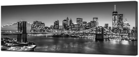 Justice Department Sues New York City Over Sanctuary City Policies 6 Biuteawal - Black and White Brooklyn Bridge Canvas Wall Art New Y...