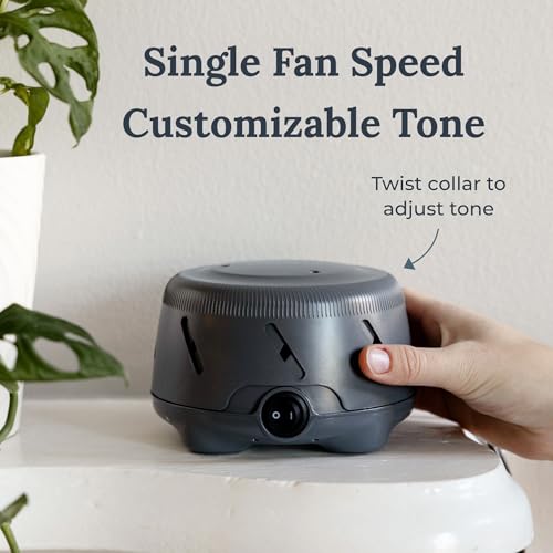 Yogasleep Dohm Uno White Noise Sound Machine, Fan-Based Natural Calming Pink Noise for Office Privacy, Sleep Aid & Meditation. Adjustable Tone & Noise Canceling for Travel, Baby & Adults (Charcoal) - Image 6