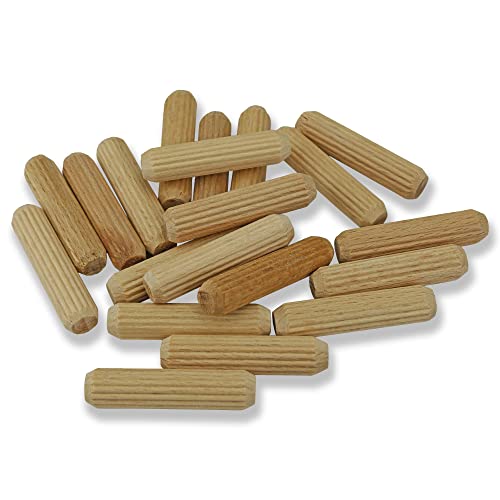 Mprofi MT® 250g-Espigas de Madera-8x35mm-Aprox.200-220 Unidades-Tacos de Madera de Haya-Clavijas de Madera-Clavijas Invisibles-Ideal para Carpinteros y Aficionados al Bricolaje