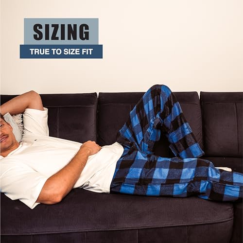 NORTY Flannel Pajama Pants for Men - Comfortable PJ Bottoms for Adults - Men's Sleepwear - Cotton/Poly Blend3
