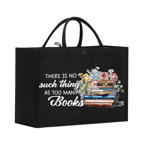 Bolso Tote Book Christmas Librarian para mujeres lectoras miniatura 1