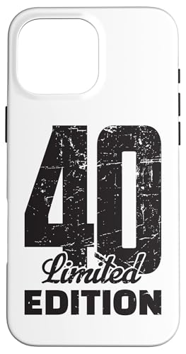 Image of 40th Birthday Limited Edition Anniversary Vintage 40 Years Case for iPhone 16 Pro Max