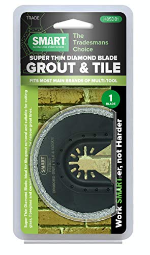 Smart H85DB1 Trade 85 mm Super Thin Diamond Embedded Grout Blade, black, silver