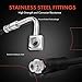 A-Premium Front Driver Brake Hydraulic Hose Compatible with Dodge, Chrysler, Ram and Volkswagen Models - Grand Caravan 2008-2012 2018-2020, Town & Country 2008-2012, C/V 2012 2015, Routan 2009-2014