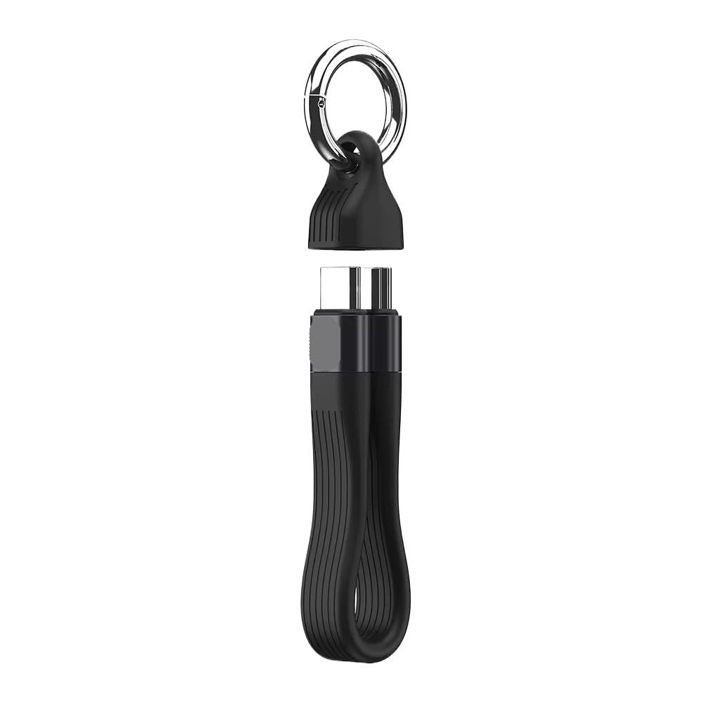 PD 240W USB C cavo di ricarica*/ing per cavo USB4 portachiavi portatile 40Gbps trasferimento dati cavo tipo C (nero)