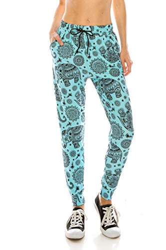 Image of Leggings Depot Premium Jogger Women's Popular Print High Waist Track Pants(S-XL)